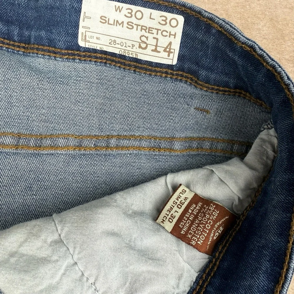 Amongst Others‎ Men’s Jeans 30 Blue Faded Slim Straight Stretch American Legacy